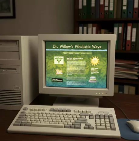 veraltete Webseite veraltete Webseite